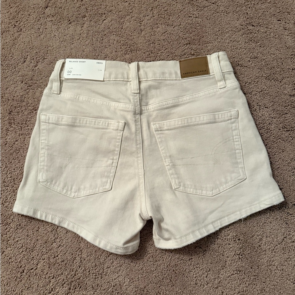American Eagle Outfitters Women's Light Tan Jean Shorts